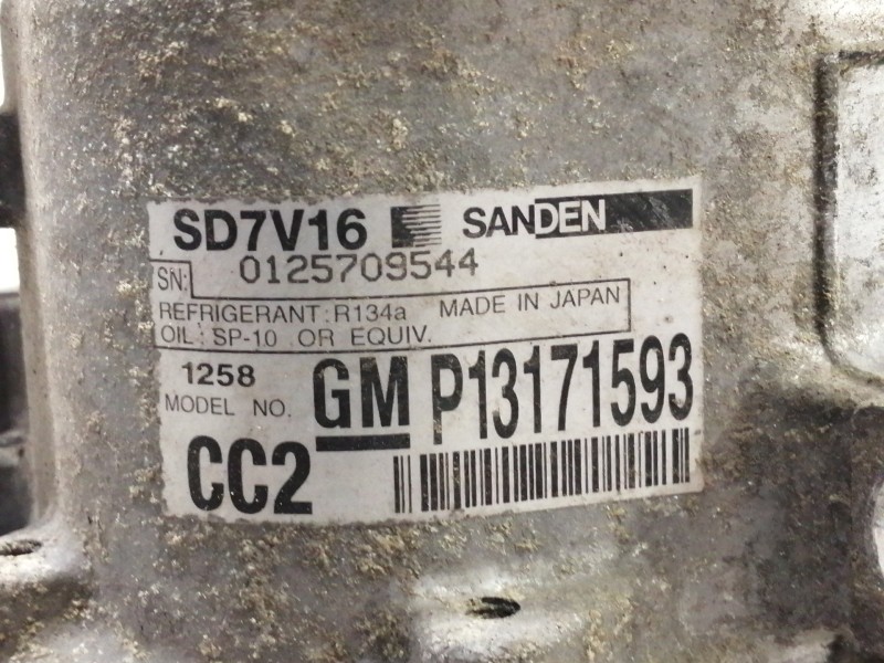 Recambio de compresor aire acondicionado para fiat croma (194) 1.9 jtd 16v cat referencia OEM IAM P13171593 SD7V161258 012570954