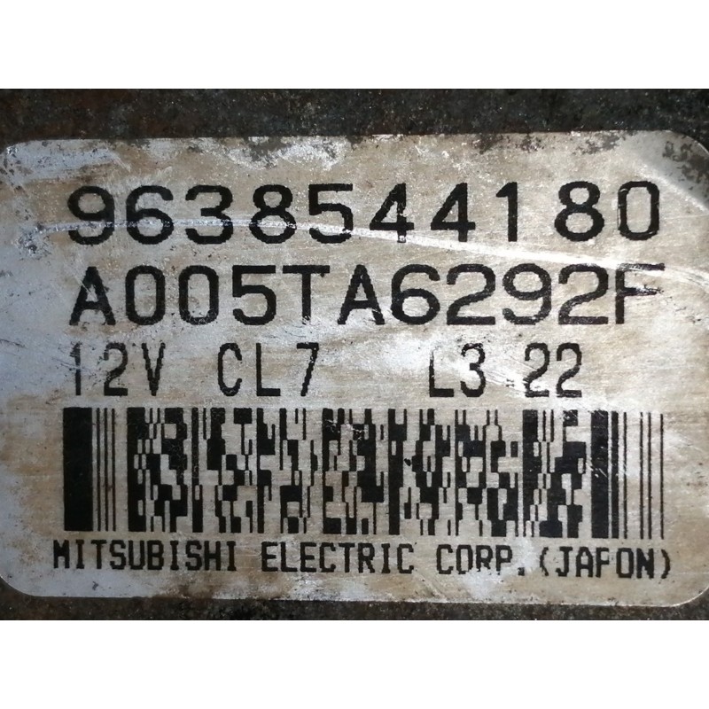 Recambio de alternador para citroën c2 x referencia OEM IAM 9638544180 A005TA6292F 