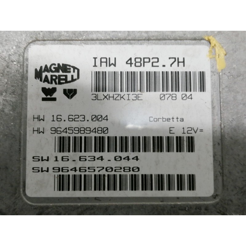 Recambio de centralita motor uce para citroën c2 x referencia OEM IAM 9645989480 3LXHZKI3E 16623004 IAW48P27H 