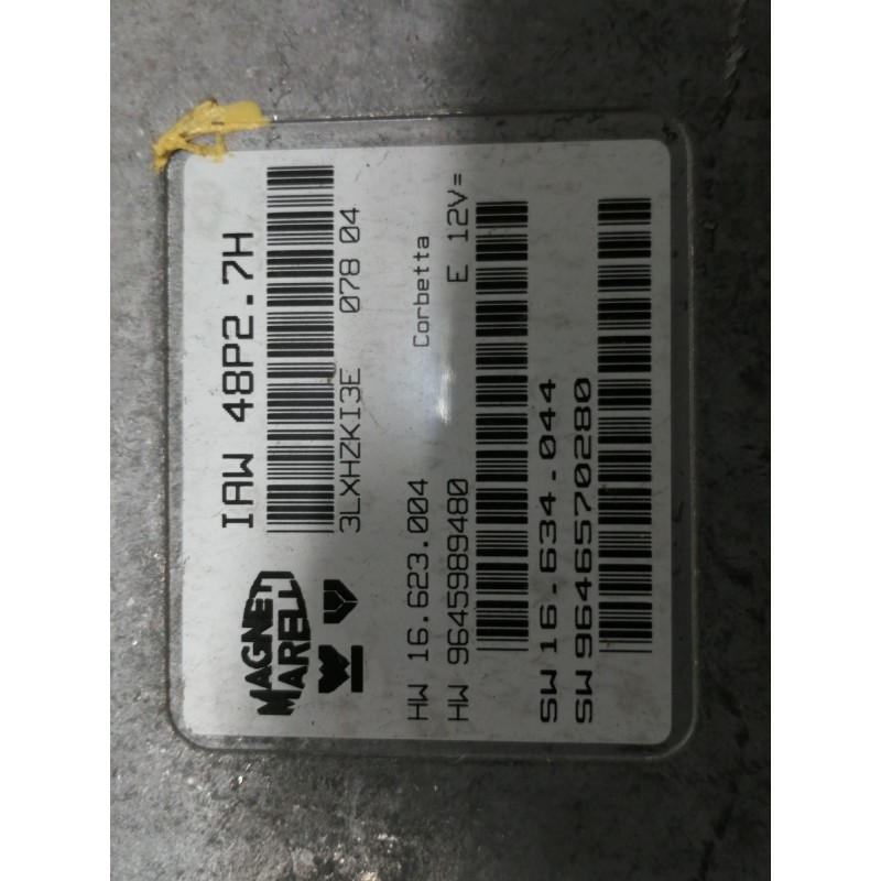 Recambio de centralita motor uce para citroën c2 x referencia OEM IAM 9645989480 3LXHZKI3E 16623004 IAW48P27H 
