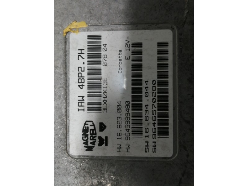 Recambio de centralita motor uce para citroën c2 x referencia OEM IAM 9645989480 3LXHZKI3E 16623004 IAW48P27H 