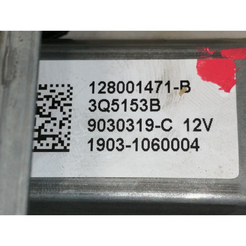 Recambio de elevalunas trasero derecho para renault captur 0.9 tce referencia OEM IAM 128001471B  