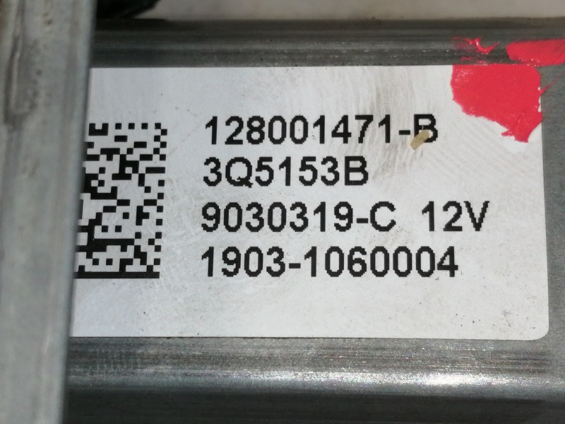 Recambio de elevalunas trasero derecho para renault captur 0.9 tce referencia OEM IAM 128001471B  