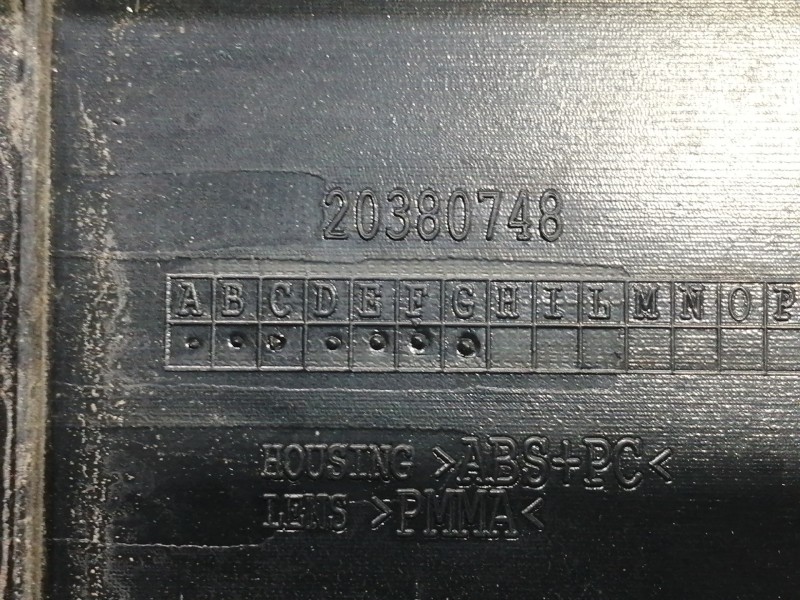 Recambio de piloto trasero izquierdo para fiat doblo cargo basis kasten referencia OEM IAM 02038099900010 00518106740 2038075L 2
