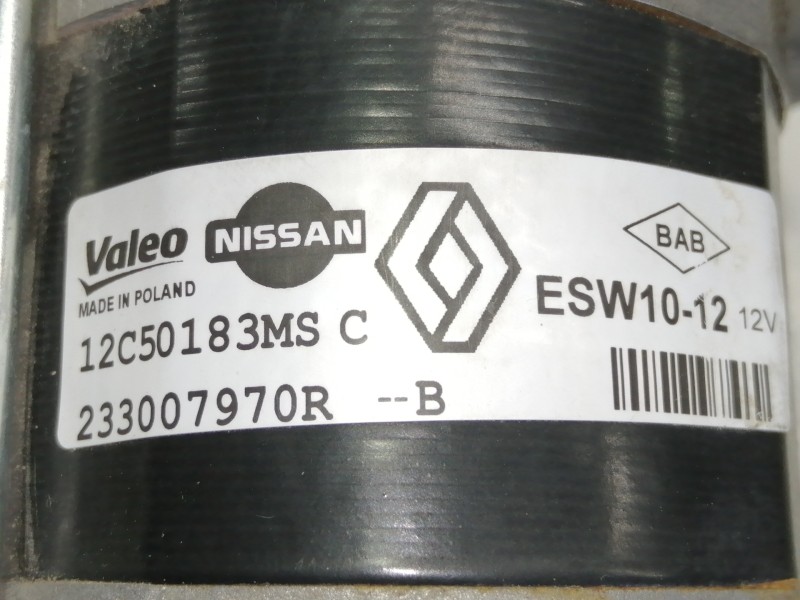 Recambio de motor arranque para renault captur 0.9 tce referencia OEM IAM 12C50183MSC  