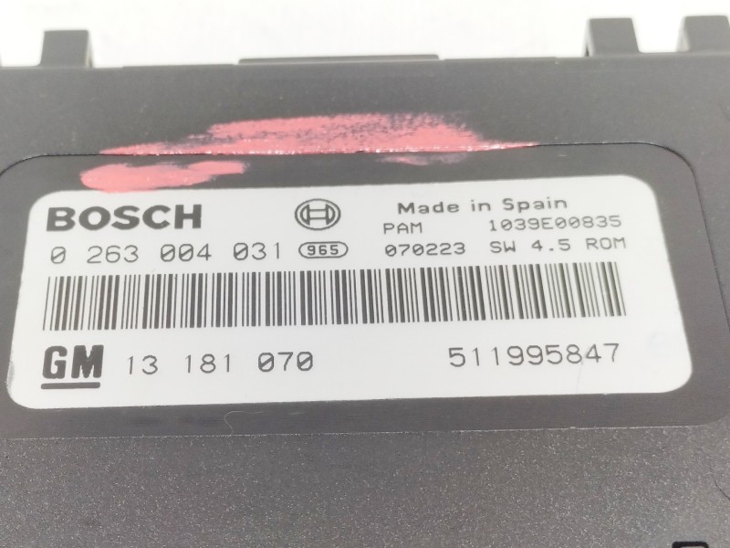 Recambio de modulo electronico para opel zafira b cosmo referencia OEM IAM 0263004031 511995847 13181070