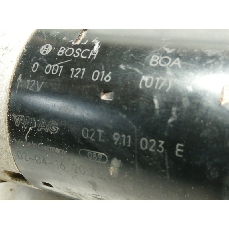 Recambio de motor arranque para seat ibiza (6l1) signo referencia OEM IAM 0001121016 02T911023E 