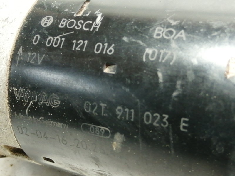 Recambio de motor arranque para seat ibiza (6l1) signo referencia OEM IAM 0001121016 02T911023E 