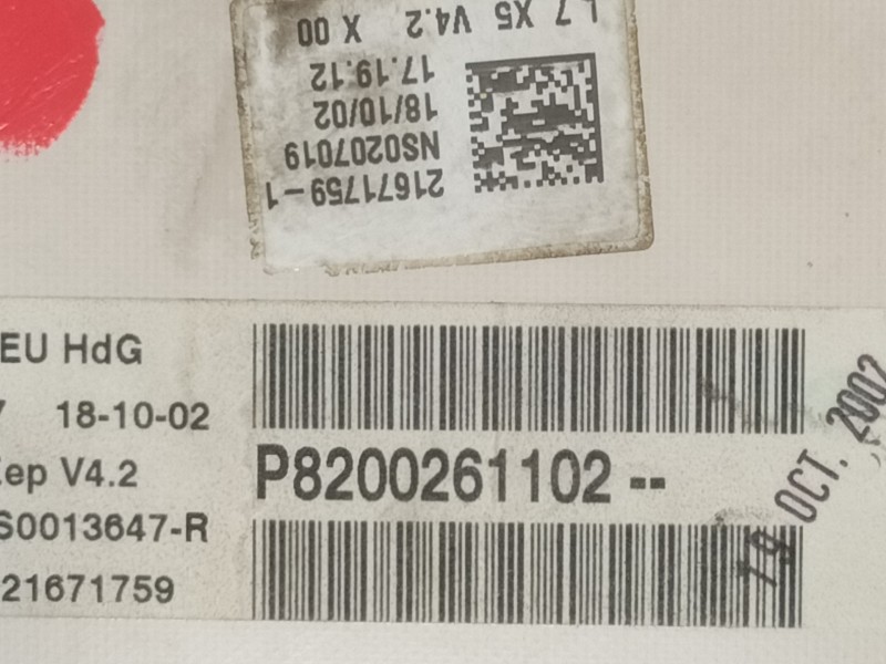 Recambio de cuadro instrumentos para renault clio ii fase ii (b/cb0) authentique referencia OEM IAM P8200261102  