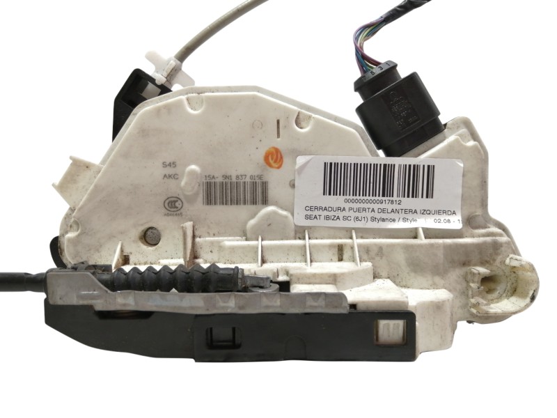 Recambio de cerradura puerta delantera izquierda para seat ibiza sc (6j1) stylance / style referencia OEM IAM 5N1837015E  