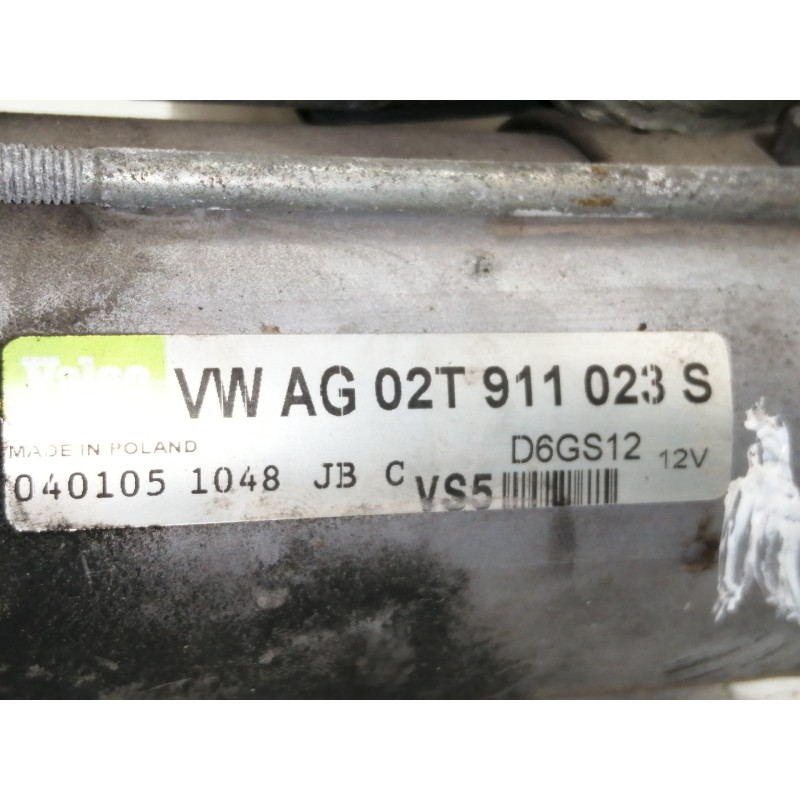 Recambio de motor arranque para volkswagen golf v berlina (1k1) 1.6 referencia OEM IAM 02T911023S  