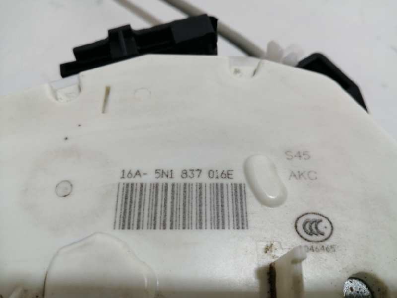 Recambio de cerradura puerta delantera derecha para seat ibiza sc (6j1) stylance / style referencia OEM IAM 16A5N1837016E  