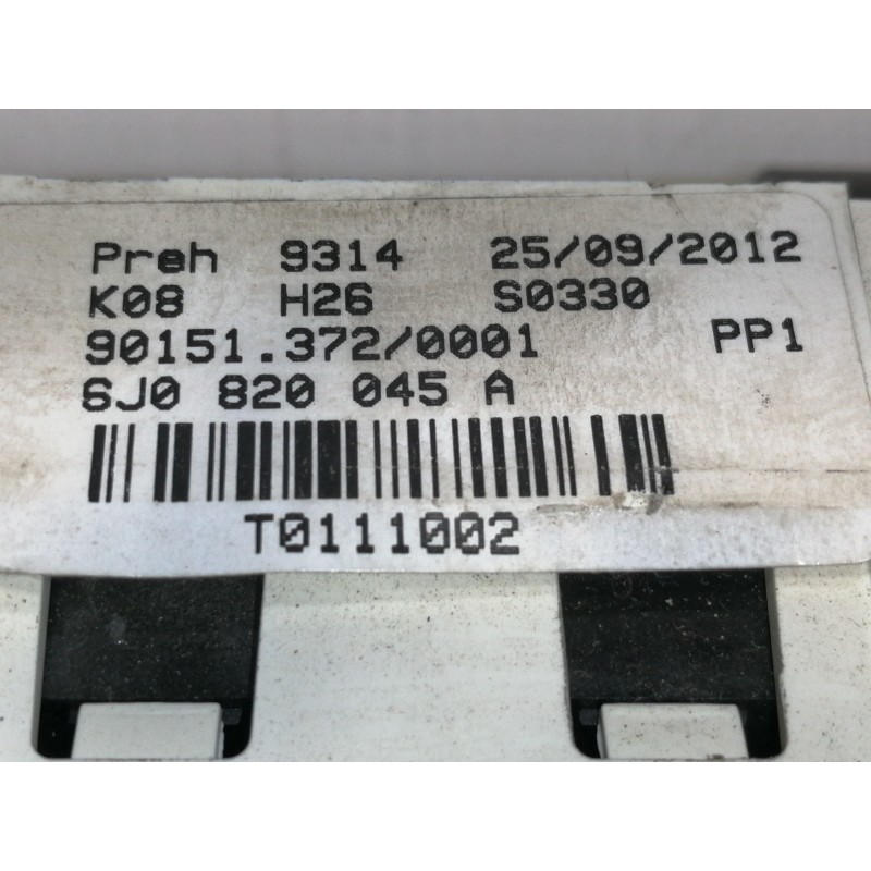 Recambio de mando calefaccion / aire acondicionado para seat ibiza sc (6j1) stylance / style referencia OEM IAM 6J0820045A  