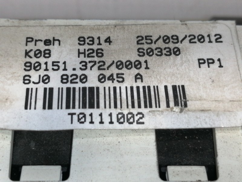 Recambio de mando calefaccion / aire acondicionado para seat ibiza sc (6j1) stylance / style referencia OEM IAM 6J0820045A  