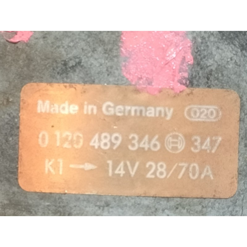 Recambio de alternador para ford escort cabrio xr3i referencia OEM IAM 0120489346  