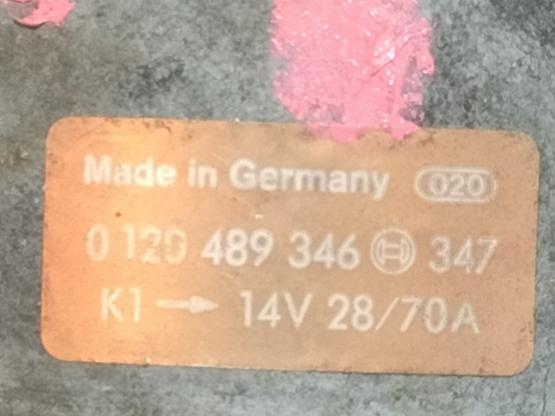 Recambio de alternador para ford escort cabrio xr3i referencia OEM IAM 0120489346  