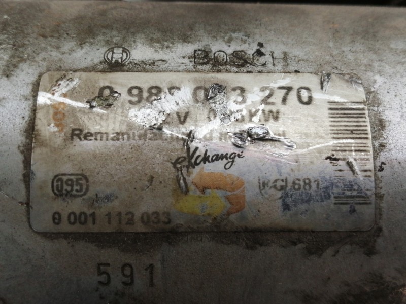 Recambio de motor arranque para ford fiesta berl./courier si referencia OEM IAM 0986013270 0001112033 