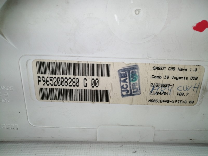 Recambio de cuadro instrumentos para citroën c3 1.4 sx plus referencia OEM IAM P9652008280G  