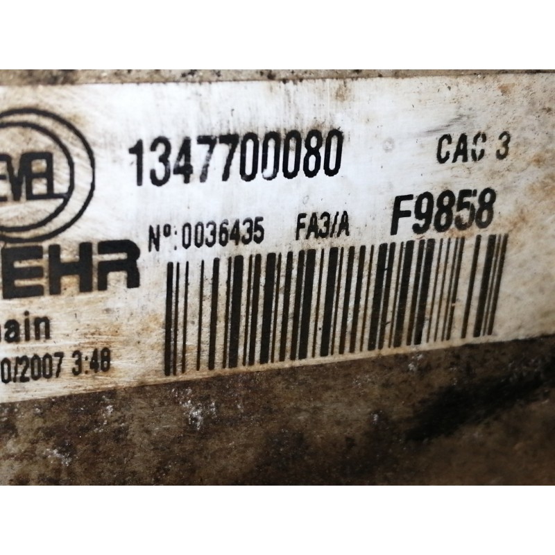 Recambio de intercooler para peugeot boxer caja cerrada techo elevado (bat.3450)(333/335)(2007=> hdi (333) referencia OEM IAM 13