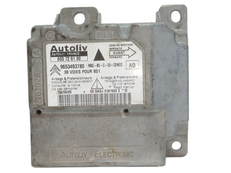 Recambio de centralita airbag para citroën c4 berlina lx referencia OEM IAM 603726100  