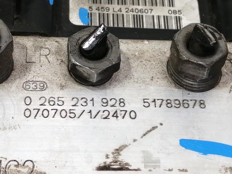 Recambio de abs para fiat bravo (198) 1.9 active multijet referencia OEM IAM 0265231928 0265800623 51789678