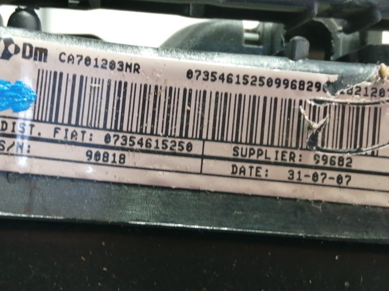 Recambio de airbag delantero izquierdo para fiat bravo (198) 1.9 active multijet referencia OEM IAM 07354615250 PA70043042 