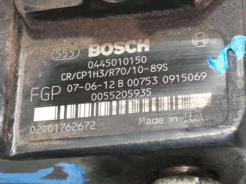 Recambio de bomba inyeccion para fiat bravo (198) 1.9 active multijet referencia OEM IAM 0445010150 02001762672 