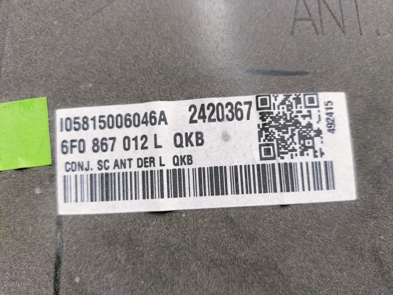 Recambio de guarnecido puerta delantera derecha para seat arona style referencia OEM IAM 6F0867012L I05815006046A 