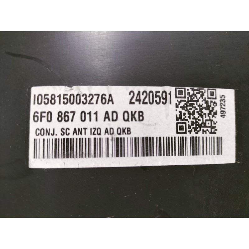 Recambio de guarnecido puerta delantera izquierda para seat arona style referencia OEM IAM 6F0867011AD I05815003276A 