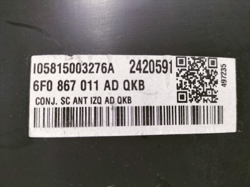 Recambio de guarnecido puerta delantera izquierda para seat arona style referencia OEM IAM 6F0867011AD I05815003276A 
