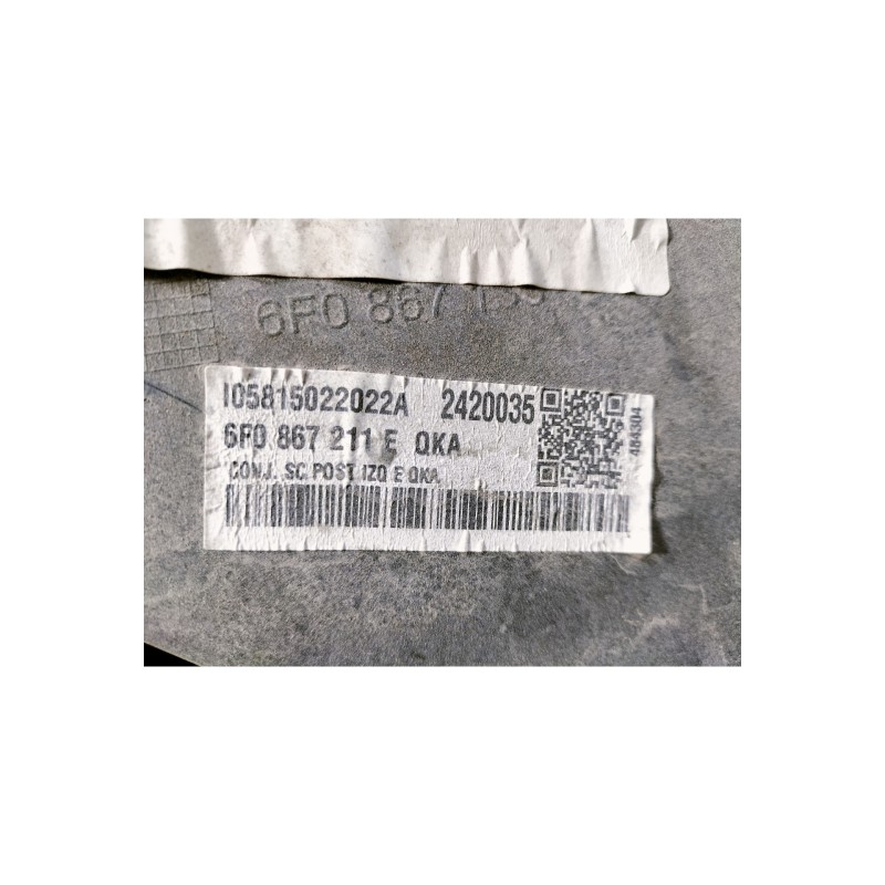 Recambio de guarnecido puerta trasera izquierda para seat arona style referencia OEM IAM 6F0867211E  