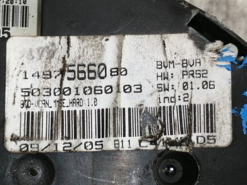 Recambio de cuadro instrumentos para peugeot 807 st referencia OEM IAM 1497566080 503001060103 