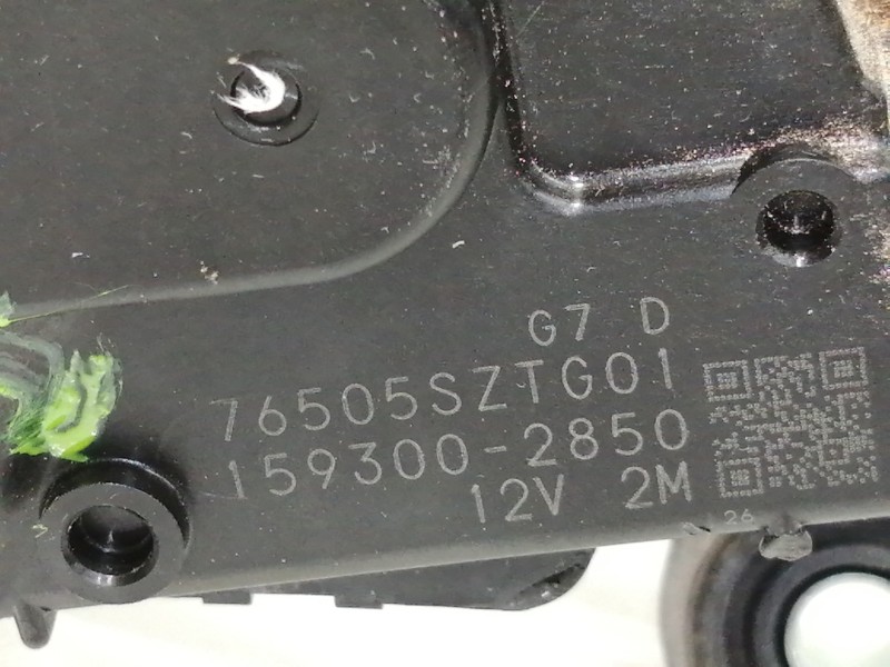 Recambio de motor limpia delantero para honda cr-z (szt) sport referencia OEM IAM 76505SZTG01  