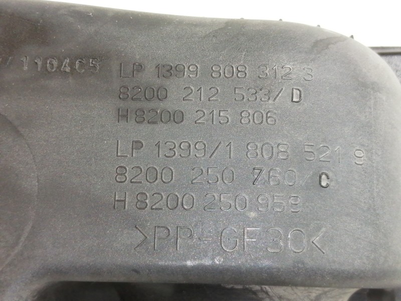 Recambio de filtro aire para renault modus confort dynamique referencia OEM IAM 8200212533  