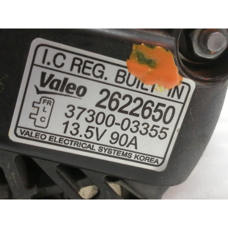 Recambio de alternador para hyundai i20 elegant referencia OEM IAM 3730003355  