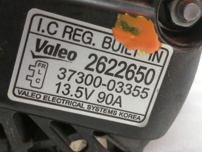 Recambio de alternador para hyundai i20 elegant referencia OEM IAM 3730003355  