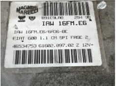 Recambio de centralita motor uce para fiat seicento (187) suite referencia OEM IAM IAW16FME6   2