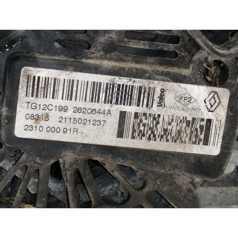 Recambio de alternador para dacia duster ambiance 4x2 referencia OEM IAM 231000091R  