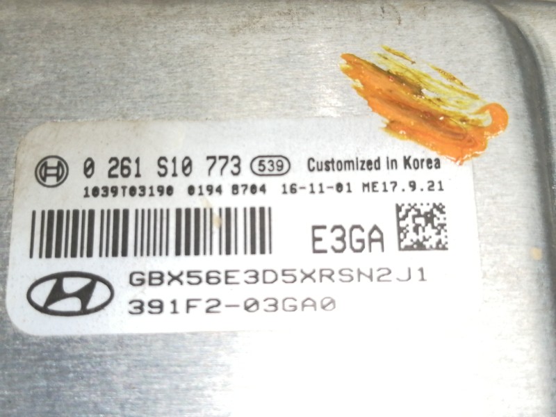 Recambio de centralita motor uce para hyundai i20 elegant referencia OEM IAM 391F203GA0 0261S10773 / 391F203GA0 1038407875