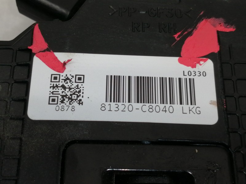Recambio de cerradura puerta delantera derecha para hyundai i20 elegant referencia OEM IAM 81320C8040  