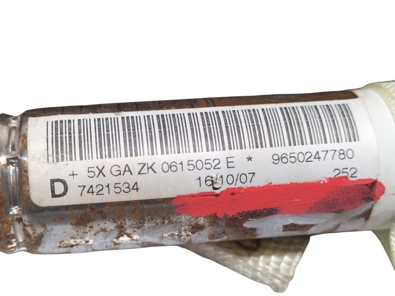 Recambio de airbag cortina delantero derecho para peugeot 207 xs referencia OEM IAM 9650247780  