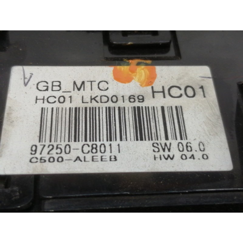 Recambio de mando calefaccion / aire acondicionado para hyundai i20 elegant referencia OEM IAM   