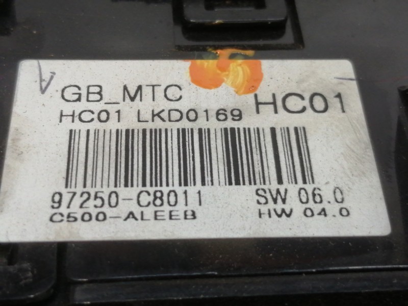 Recambio de mando calefaccion / aire acondicionado para hyundai i20 elegant referencia OEM IAM   