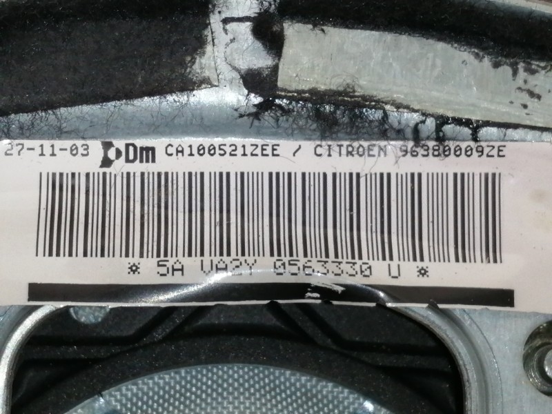 Recambio de airbag delantero izquierdo para citroën c2 sx referencia OEM IAM CA100521ZEE 96380009ZE 5AVA2Y