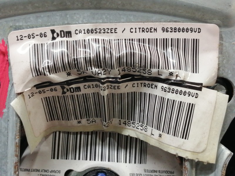 Recambio de airbag delantero izquierdo para citroën c2 collection referencia OEM IAM 96380009VD  