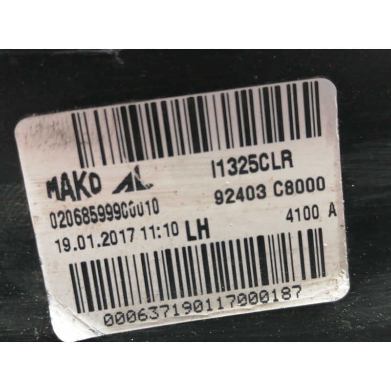 Recambio de piloto trasero izquierdo interior para hyundai i20 elegant referencia OEM IAM 92403C8000  