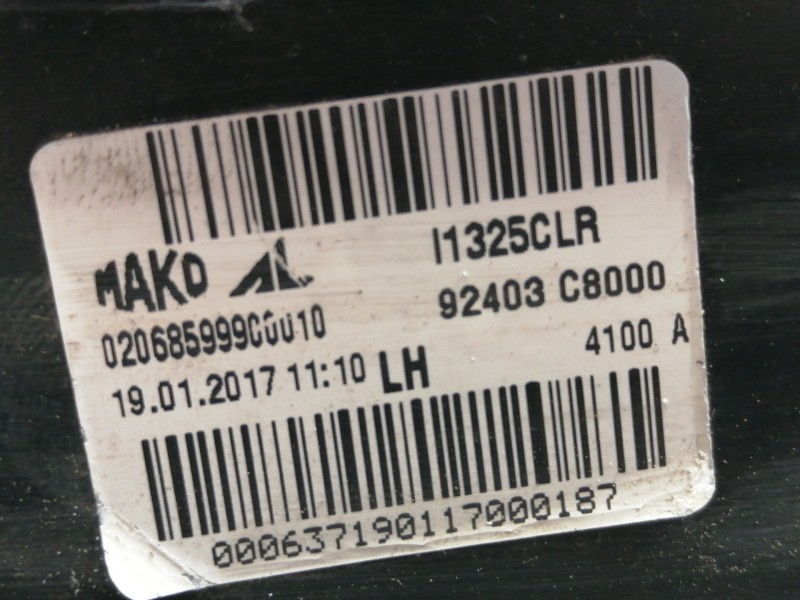 Recambio de piloto trasero izquierdo interior para hyundai i20 elegant referencia OEM IAM 92403C8000  