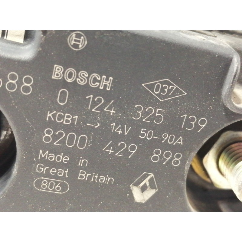 Recambio de alternador para renault clio iii authentique referencia OEM IAM 0124325139 0124325139 