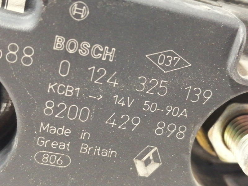 Recambio de alternador para renault clio iii authentique referencia OEM IAM 0124325139 0124325139 