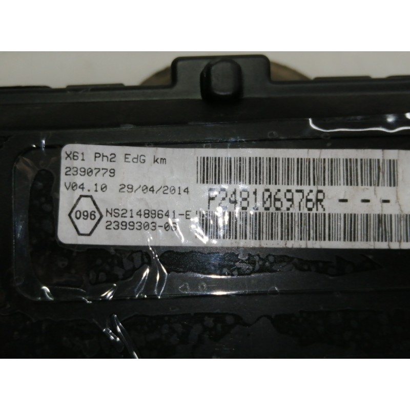 Recambio de cuadro instrumentos para renault kangoo profesional referencia OEM IAM 281180123  